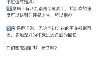 如何挽回你的摩羯座男友（通过详细洞察摩羯座男友的爱情之路，重新获得他的心）